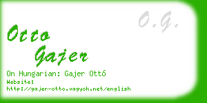 otto gajer business card